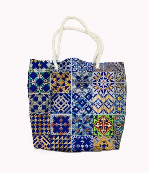 Strandtas in polyester, waterbestendig, 40 x 40 cm., ref.396