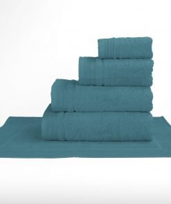 Alternative view of Douchelaken, 70 x 140 cm. , petrol blauw, per stuk