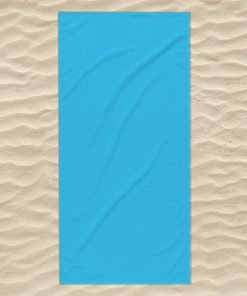 Alternative view of Katoenen strandlaken, turquoise, 100 x 180 cm. , ref.357