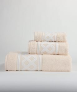 3-delige badkamerset Amazonas, beige, 1 gastendoek + 1 handdoek + 1 saunalaken