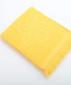 Hamamdoek 'Flor', 100 x 170 cm, geel