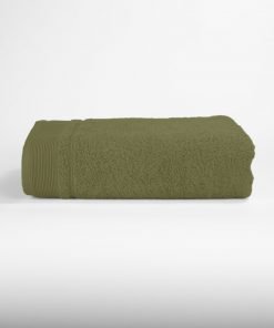 Douchelaken, 70 x 140 cm. , donkergroen, per stuk