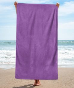 Katoenen strandlaken, purper, 100 x 180 cm. , ref.356