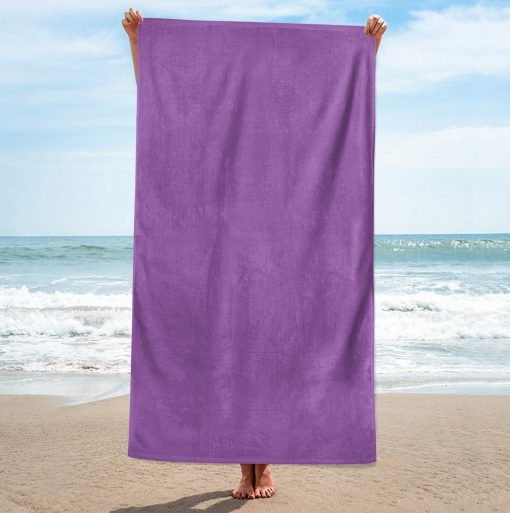Katoenen strandlaken, purper, 100 x 180 cm. , ref.356
