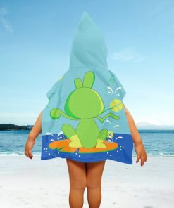 Kinderponcho, microfiber met 3D-print, 55 x 110 cm., ref. P007