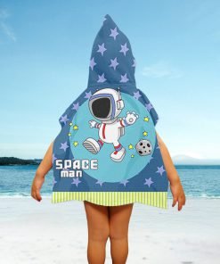 Kinderponcho, microfiber met 3D-print, 55 x 110 cm., ref. P008