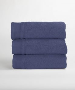 Handdoek 50 x 100 cm., marineblauw, per 3 stuks