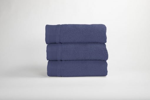 Handdoek 50 x 100 cm., marineblauw, per 3 stuks