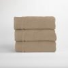 Handdoek 50 x 100 cm. ,walnoot, per 3 stuks