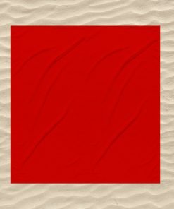XL Katoenen strandlaken, rood, 180 x 200 cm.