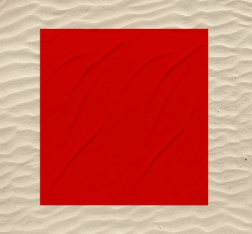XL Katoenen strandlaken, rood, 180 x 200 cm.