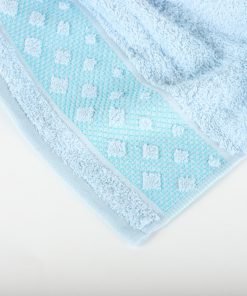 Alternative view of 3-delige badkamerset Acapulco blauw, 1 gastendoek + 1 handdoek + 1 saunalaken