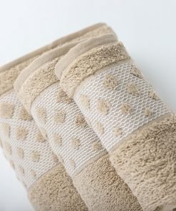 Alternative view of 3-delige badkamerset Acapulco walnoot, 1 gastendoek + 1 handdoek + 1 saunalaken