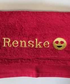 Alternative view of Gepersonaliseerde handdoek 50 x 100 smiley