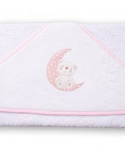 Babycape met geborduurd beertje