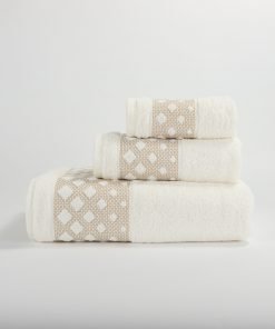 3-delige badkamerset Acapulco beige, 1 gastendoek + 1 handdoek + 1 saunalaken