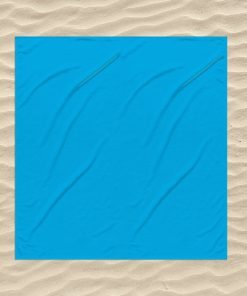 XL Katoenen strandlaken, blauw, 180 x 200 cm.