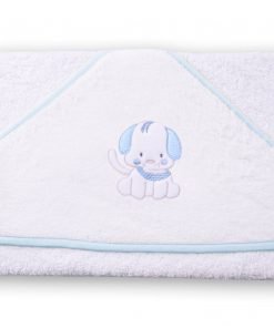 Babycape met geborduurd hondje