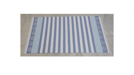 Hamamdoek 'Love', 100 x 170 cm - blauw