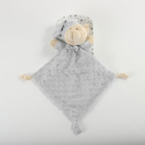 Doudou met reliëf - grijs