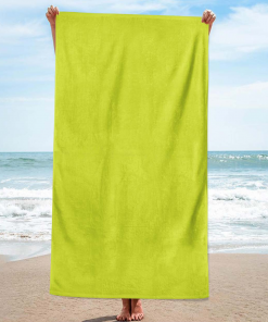 Katoenen strandlaken, groen, 100 x 180 cm, ref.355