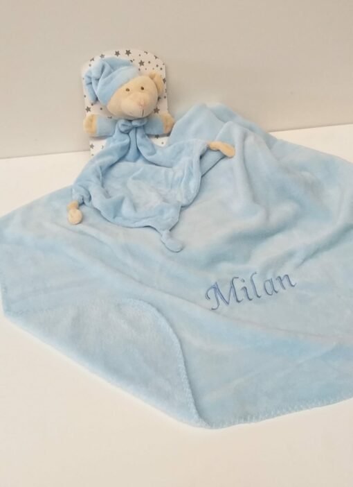 Deken 'Duffy' met doudou - gepersonaliseerd