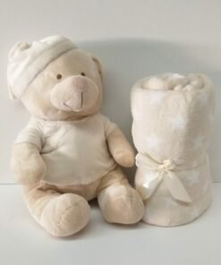 Alternative view of Gepersonaliseerde beer met plaid - verschillende kleuren