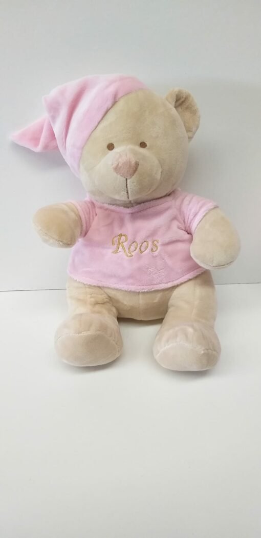 Knuffelbeer met jouw naam - 35 cm - verschillende kleuren