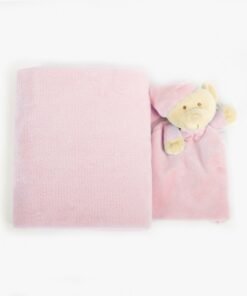 Alternative view of Deken 'Duffy' met doudou - roze