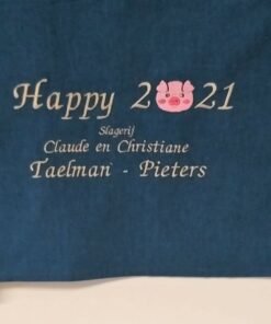 Alternative view of Uw logo op een keukenhanddoek