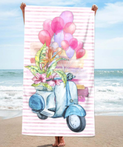 Strandlaken in microfiber, 100 x 180 cm. , ref.431