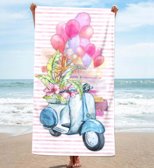 Strandlaken in microfiber, 100 x 180 cm. , ref.431