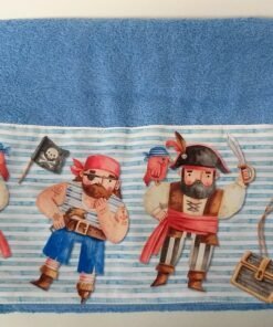 Badlaken met piraten 70 x 140 cm.