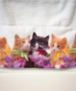 Alternative view of Badlaken met katjes 70 x 140 cm.