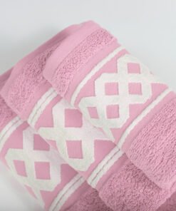 Alternative view of 3-delige badkamerset Amazonas, roze, 1 gastendoek + 1 handdoek + 1 saunalaken