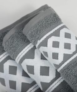 Alternative view of 3-delige badkamerset Amazonas, donkergrijs, 1 gastendoek + 1 handdoek + 1 saunalaken