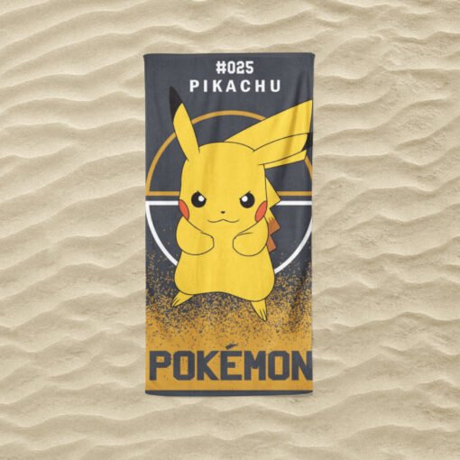 Kinderstrandlaken, 'Pokémon', 70 x 140 cm. ref.Z452