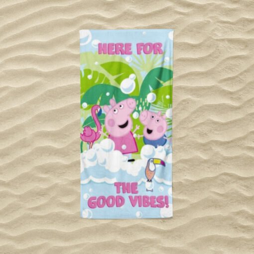 Kinderstrandlaken, 'Peppa Pig', 70 x 140 cm. ref.371