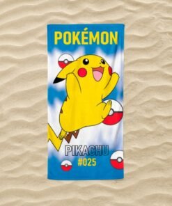 Kinderstrandlaken, 'Pokémon', 70 x 140 cm. ref.B451