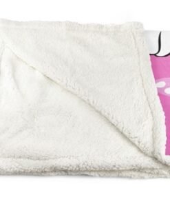 Alternative view of Kinderdeken, sedalina met 1 kant teddy, 100 x 140, Minnie Mouse