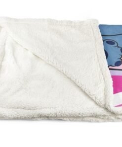 Alternative view of Kinderdeken, sedalina met 1 kant teddy, 100 x 140, Lilo & Stitch 00825